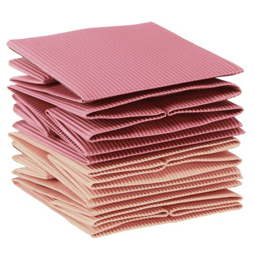 položky Kvetináč kvetinová taška ružová lososová 12cmx12cm 6 ks