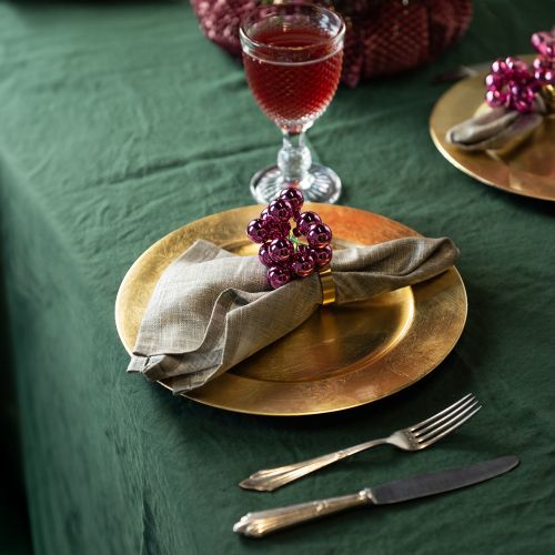 položky Ozdobný tanier zlatý Ø28cm