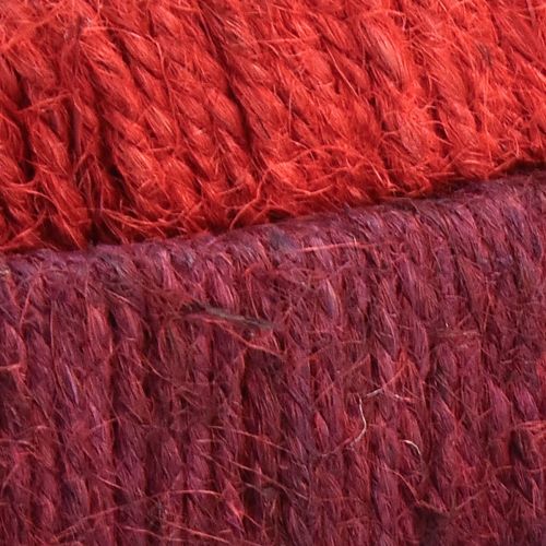 položky Ozdobný prsteň jutová dekoračná slučka červená tmavočervená 4cm Ø30cm 2ks