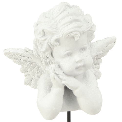 Dekoračná zátka postavičky anjelov výzdoba hrobu biela V5cm 6ks