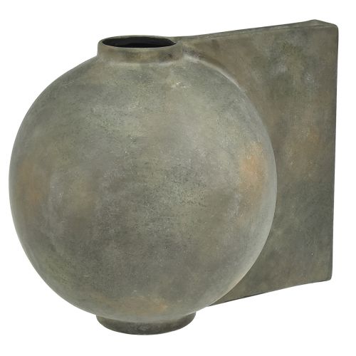 Floristik24 Dekoratívna váza keramická antický vzhľad bronzovo šedá 30×20×24cm