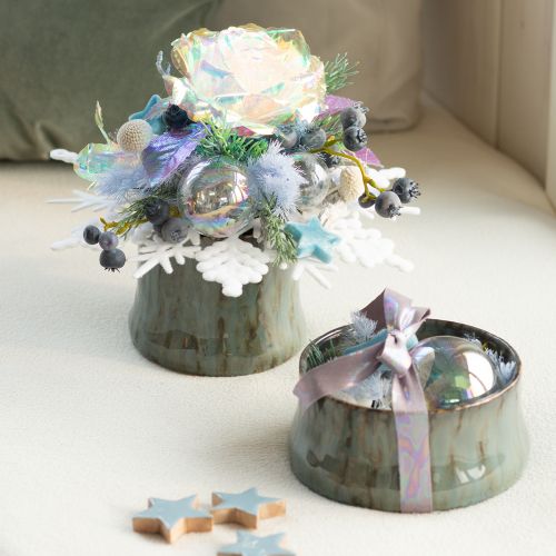 položky Svetlomodré pierkové špargľové dekoratívne sušené kvety špargle 55-70 cm