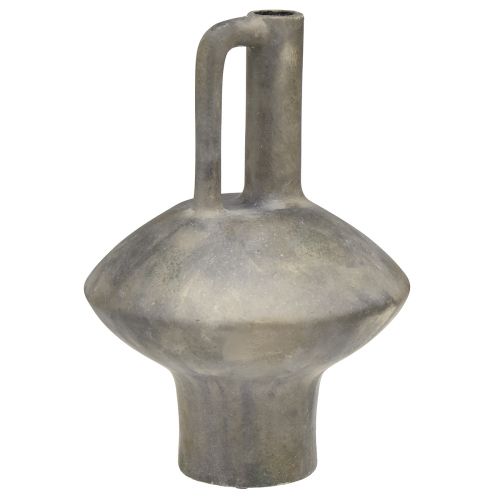 Floristik24 Keramický vázový džbán starožitného vzhľadu keramická šedá hrdza V27cm