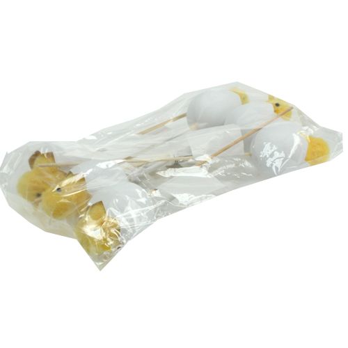 Floristik24 Veľkonočné špuntové kuriatko 7cm 6ks