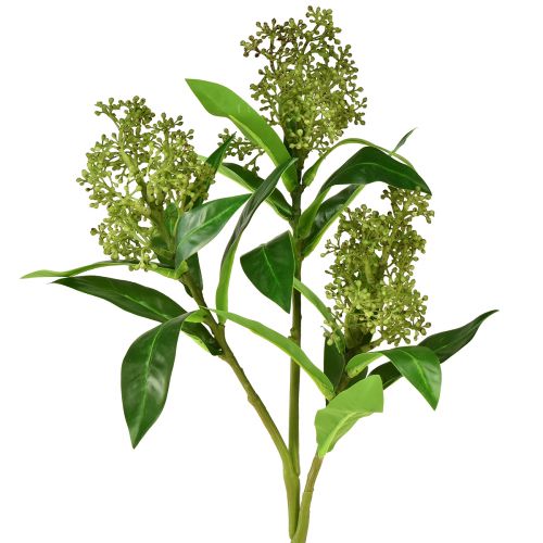 Umelé kvety zelené Skimmia japonica Skimmie 45cm 2ks