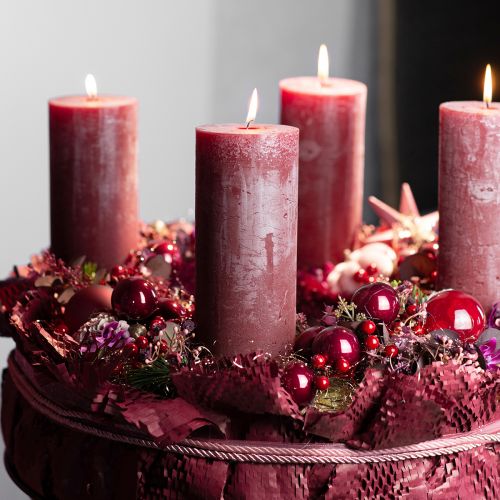 položky Jasné červené bobuľové vetvy – ideálne na slávnostné dekorácie, 30 cm – sada 6 ks