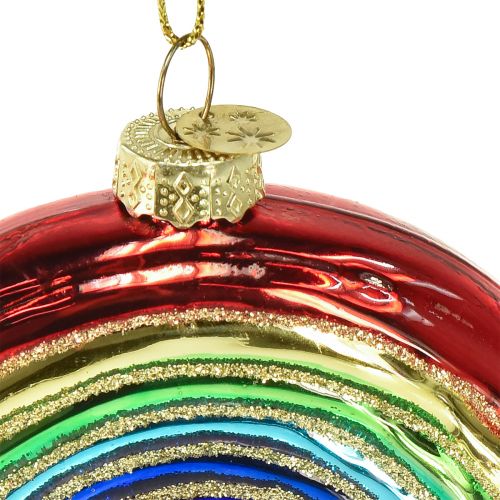 položky Sklenená dúhová ozdoba - Slávnostná dekorácia na vianočný stromček v žiarivých farbách