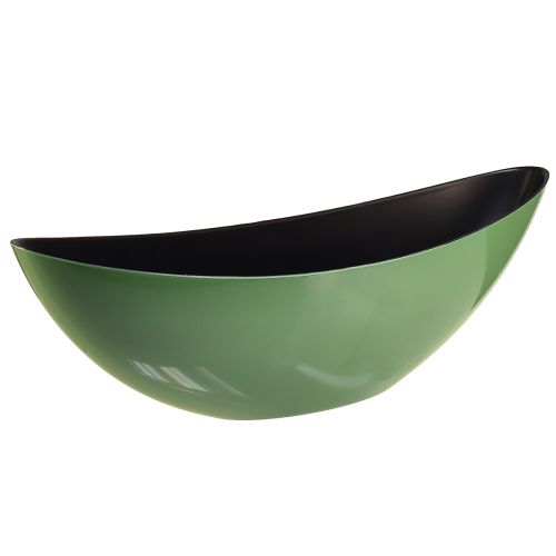 Moderná zelená polmesiaca miska z plastu, 2 kusy - 39 cm - všestranná na dekoráciu