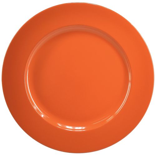 Oranžové plastové taniere - 28 cm - balenie 4 ks Ideálne na párty a výzdobu