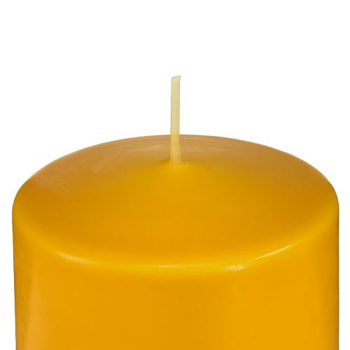 položky PURE stĺpová sviečka žltá medová Sviečky Wenzel 90×70mm