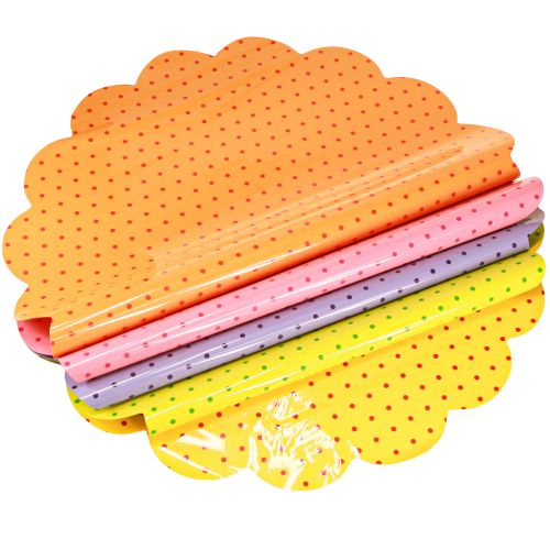 položky Manžeta s kvetinovými bodkami Rondella Dots Ø54cm 100 ks