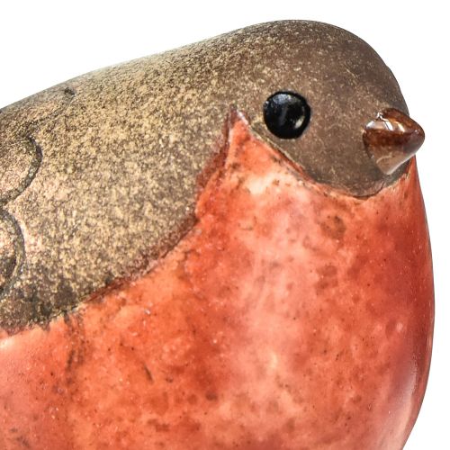položky Keramické figúrky Robin – červené a prírodné odtiene, 5,4 cm – ideálne pre záhradu a domov – balenie 4 ks