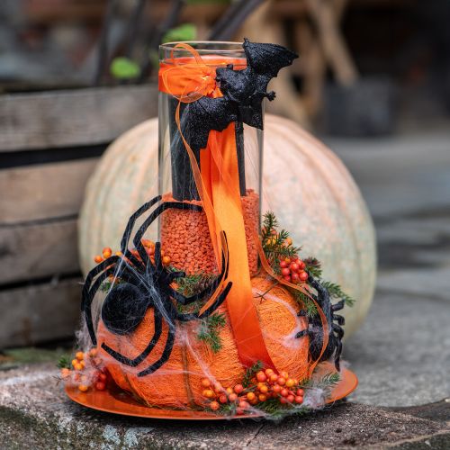 položky Figúrky pavúkov a netopierov čierne 10 cm, 14 cm 3 kusy