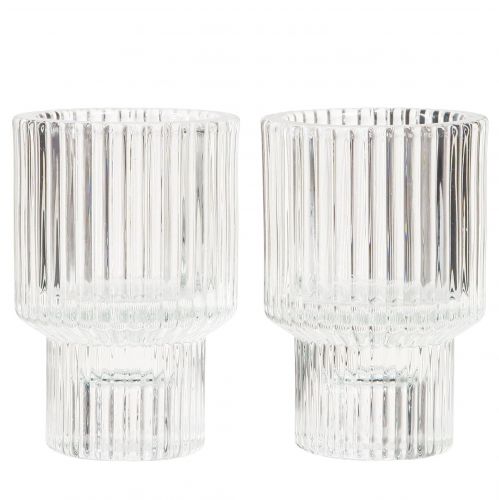 položky Držiak na sviečku sklenený svietnik na čajovú sviečku Ø5cm V8cm 4 ks