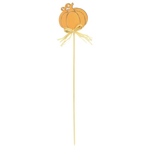 položky Kvetinová zátka drevená dekorácia tekvica oranžová prírodná 6,5x7cm 12ks
