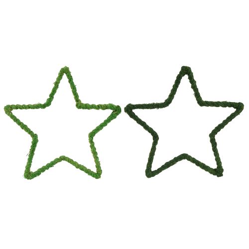 položky Hviezdičky jutové na vianočnú dekoráciu vianočné hviezdy zelené 15cm 8ks