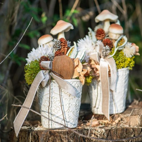 položky Kvetináč Keramický kvetináč Biely Ø7cm V8cm 4ks