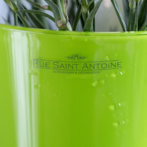 položky Váza Zelená kvetinová váza Dekoratívna váza Fizzy Oliva Ø16,5 cm V27 cm