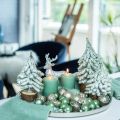 Floristik24 Ozdobný vianočný stromček, zimná dekorácia, jedľa so snehom V19cm