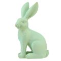 Floristik24 Dekoračný králik sediaci zelený pastelový zlatý craquelure vintage 23,5cm