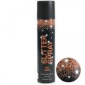 Floristik24 Glitter Spray Medený Glitter Spray Paint Spray 400ml