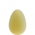 Floristik24 Dekorácia veľkonočných vajíčok vajíčko plastové svetlo žlté vločkované 25cm